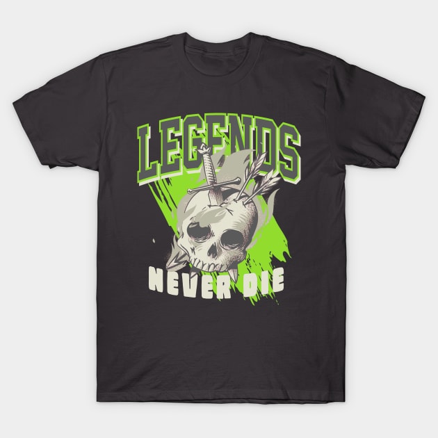 Legends Never Die Green Bean T-Shirt by funandgames